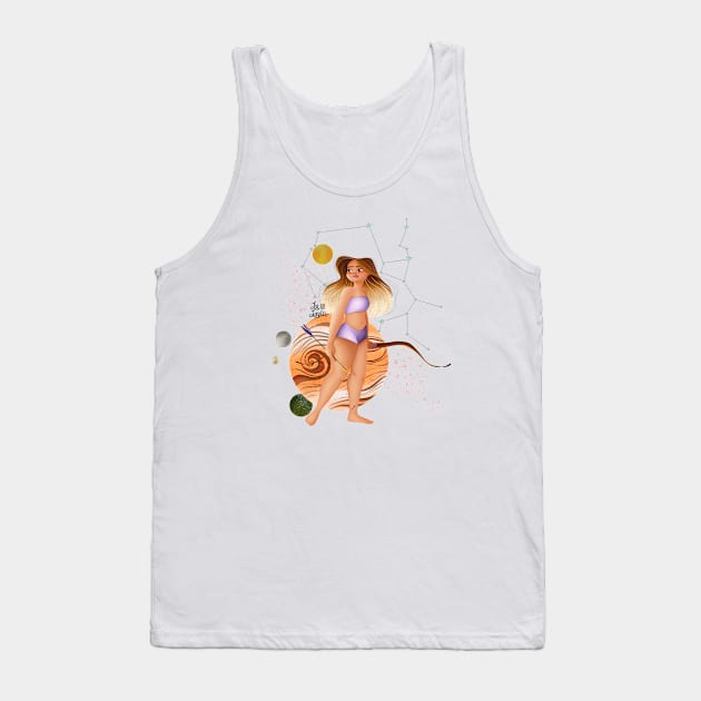 Sagittarius sign Tank Top by Lu Lapin